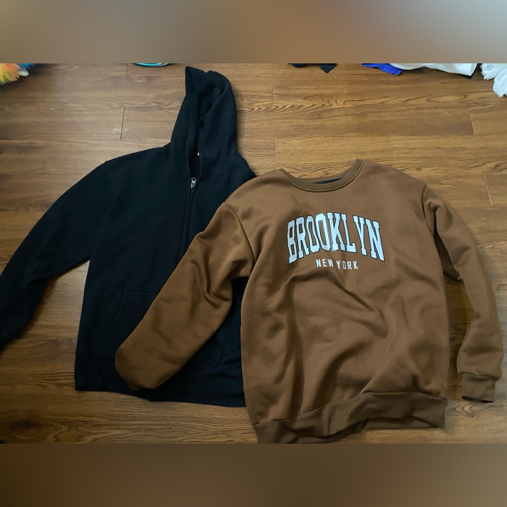 Two hoodies